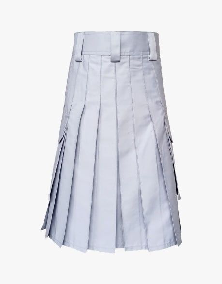 TACTICAL DUTY WHITE KILTS - Scottish Kilt Jacket™ USA-UK