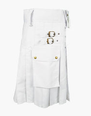KILT WHITE UTILITY - Scottish Kilt Jacket™ USA-UK